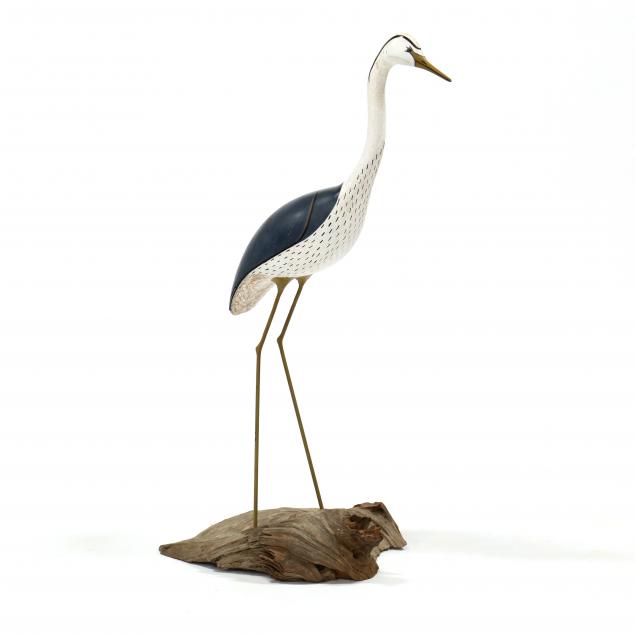 barrett-davis-nc-carved-and-painted-crane