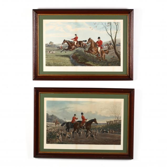 after-alfred-sheldon-williams-british-1841-1880-two-fox-hunting-scenes