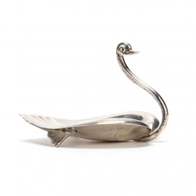 a-tiffany-co-sterling-silver-swan-dish