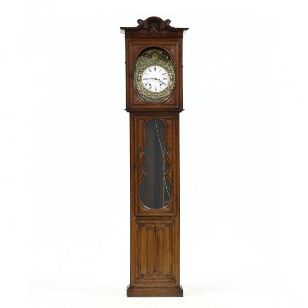 antique-french-oak-tall-case-clock