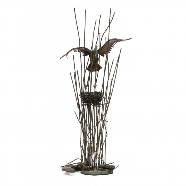 modernist-bronze-waterfowl-sculpture