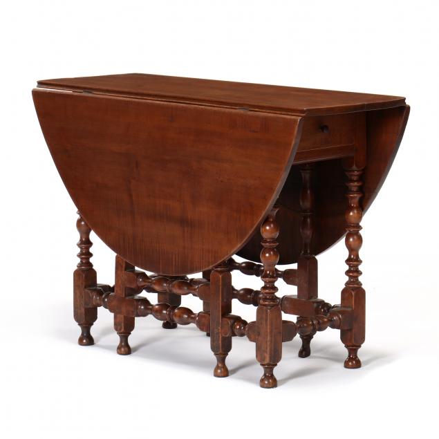 new-england-william-and-mary-birch-gateleg-table