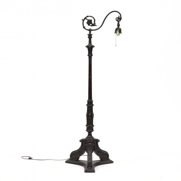 spanish-style-carved-wood-floor-lamp