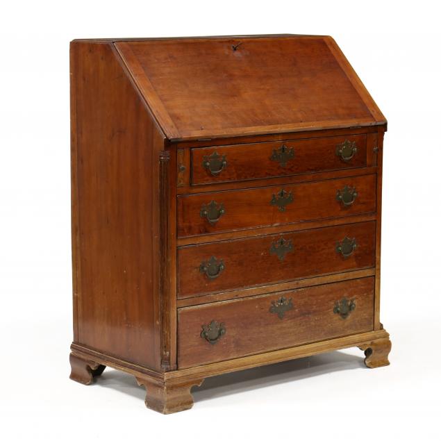 new-england-chippendale-cherry-slant-front-desk