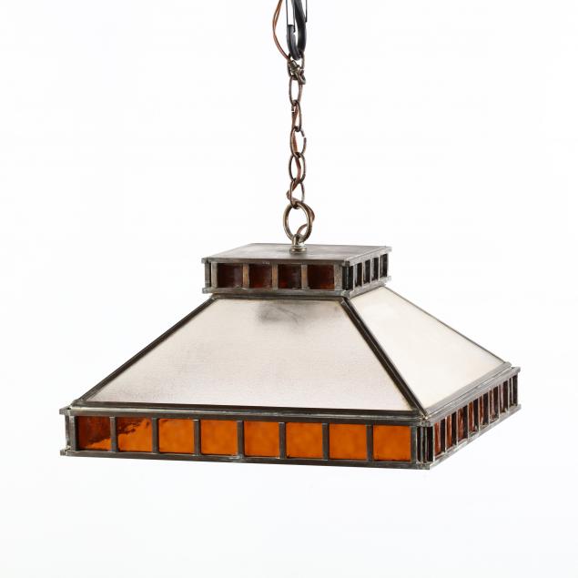 mission-style-stained-glass-hanging-light