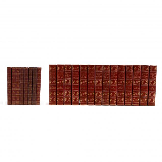 two-sets-of-early-20th-century-leatherbound-editions