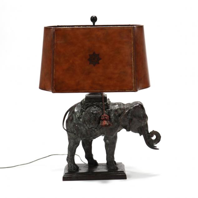 maitland-smith-bronze-elephant-table-lamp