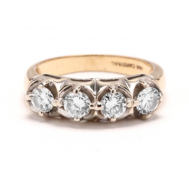14kt-four-stone-diamond-ring