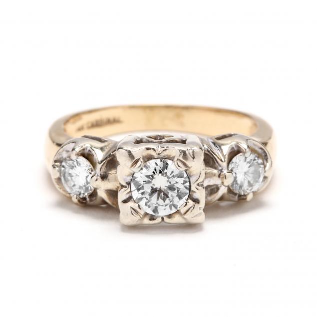 vintage14kt-diamond-engagement-ring