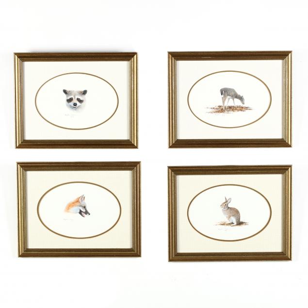 douglas-cave-nc-four-original-animal-paintings