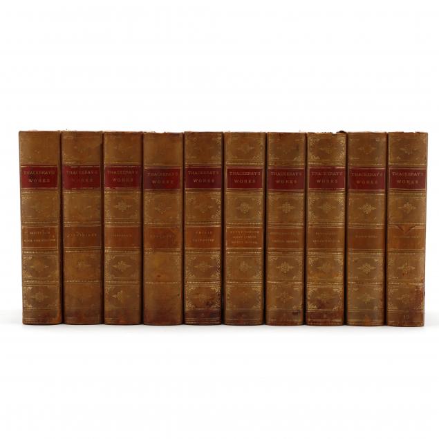 finely-bound-set-of-thackeray-s-works