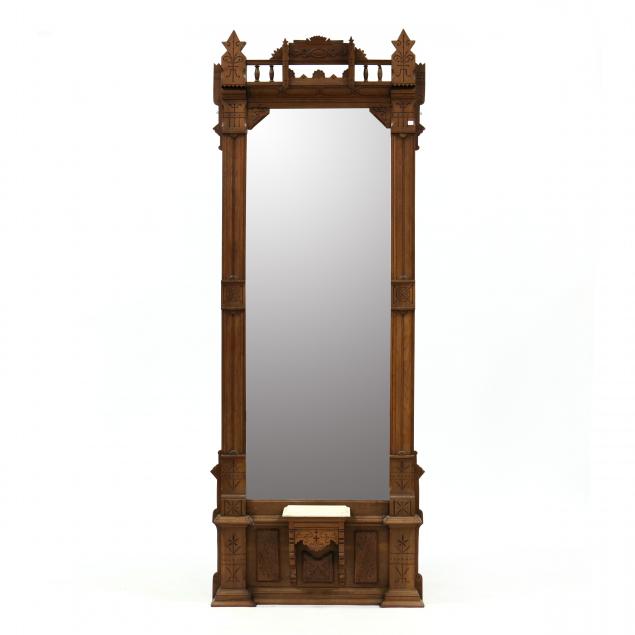 victorian-carved-walnut-pier-mirror