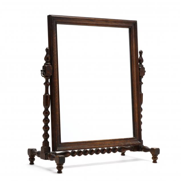 william-and-mary-style-oak-dressing-mirror