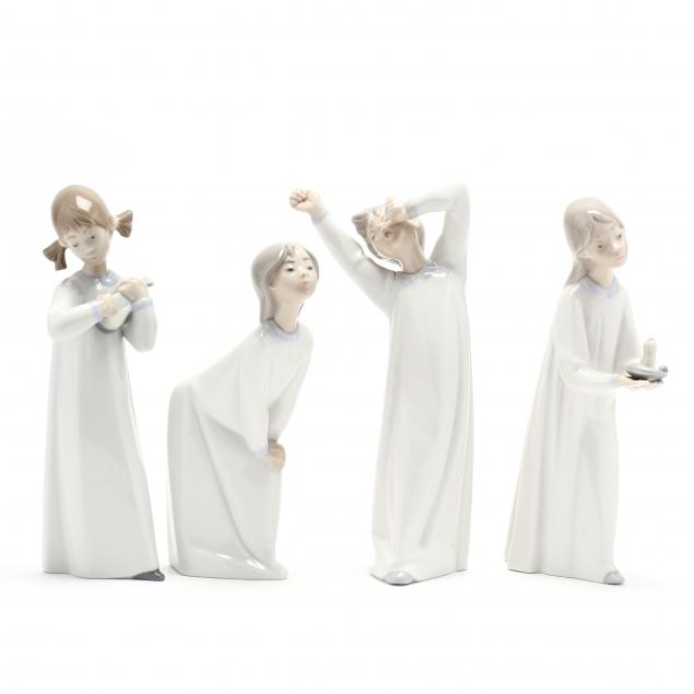 a-group-of-lladro-sleepy-time-children