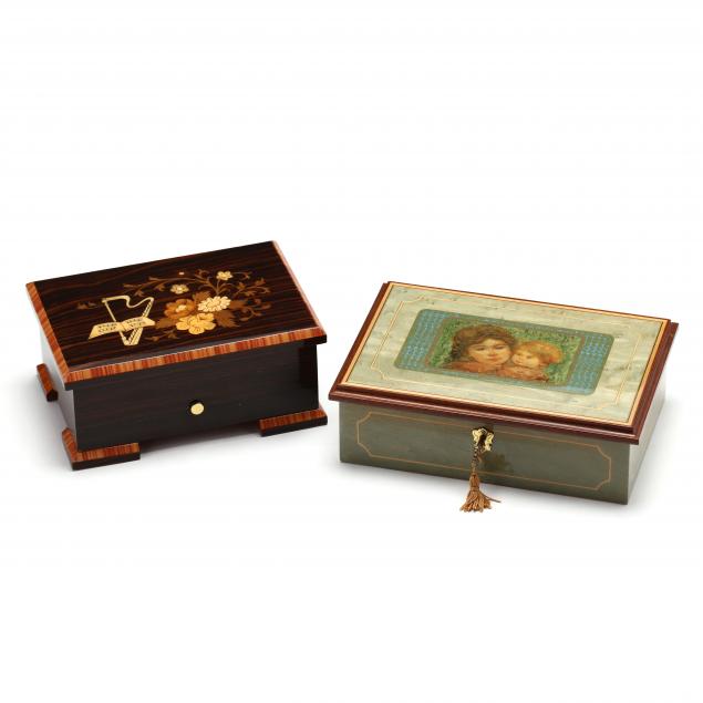 two-reuge-decorated-music-boxes