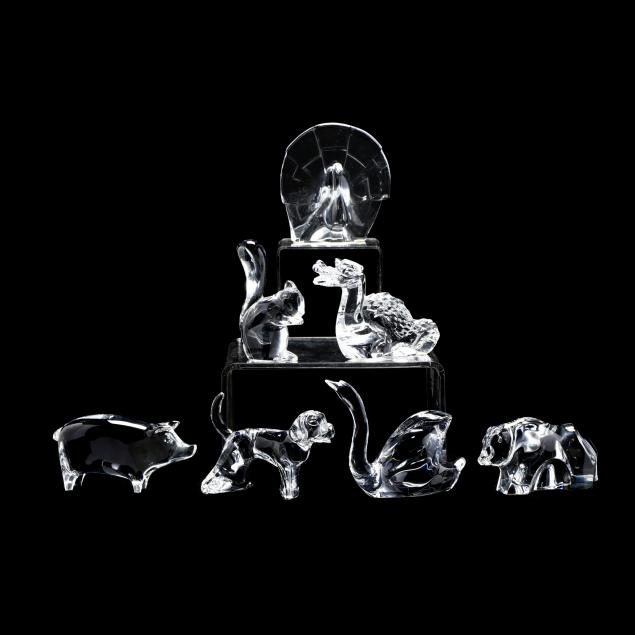 seven-baccarat-clear-crystal-animals