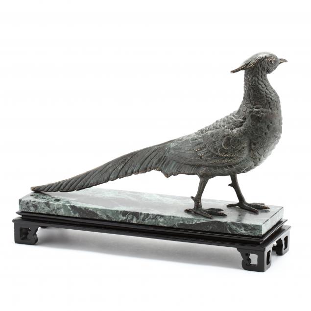 decorative-bronze-pheasant-on-stand