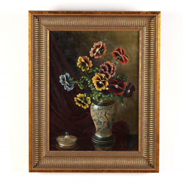 a-vintage-continental-school-still-life-with-pansies