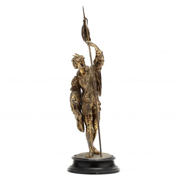 gilt-spelter-sculpture-of-a-man-with-his-catch