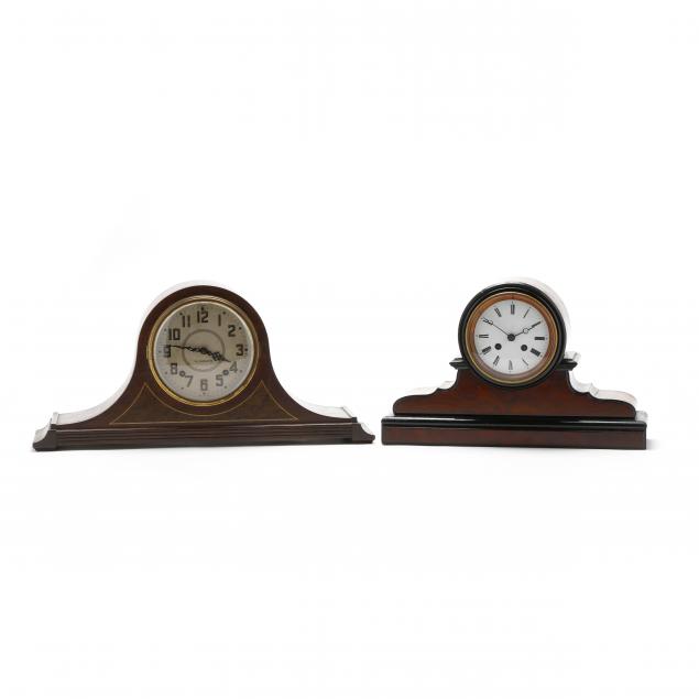 two-vintage-mantel-clocks