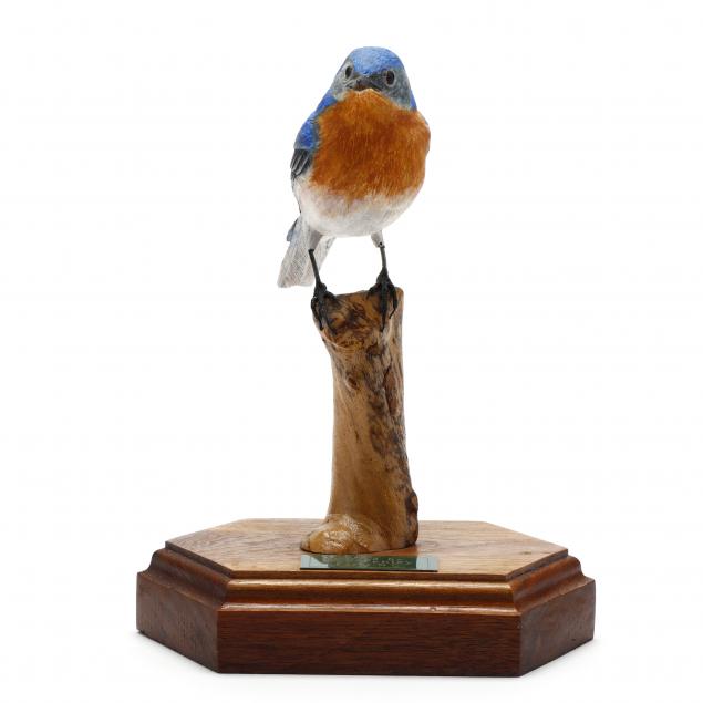 bob-penley-nc-eastern-bluebird-carving