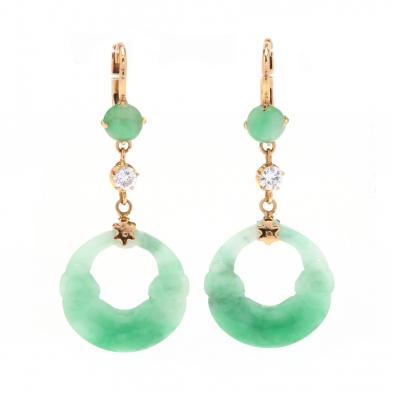 high-karat-gold-jadeite-and-diamond-earrings