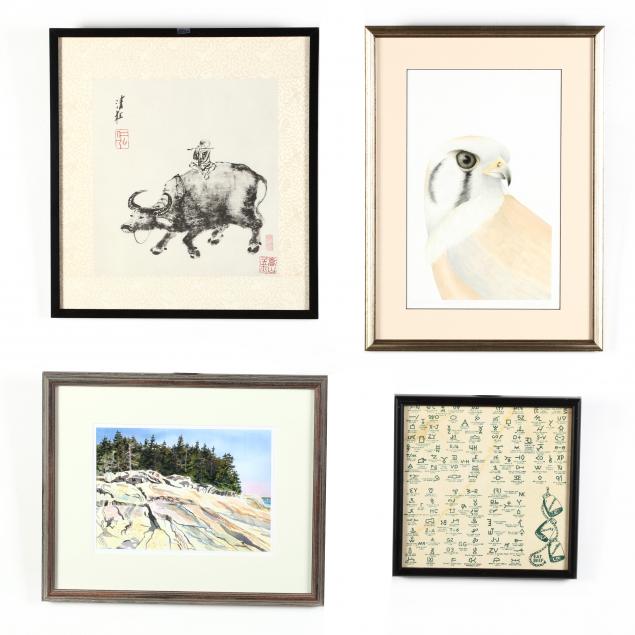 four-assorted-framed-works