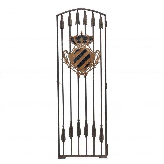 continental-antique-iron-gate-with-coat-of-arms