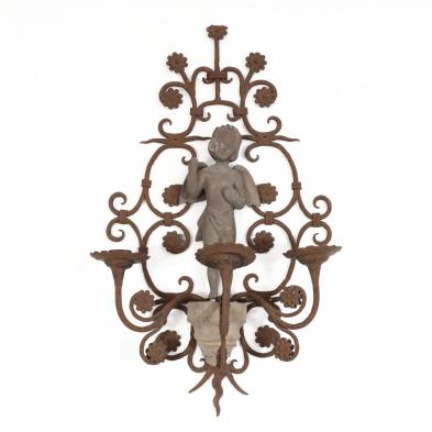 figural-iron-and-wood-wall-sconce