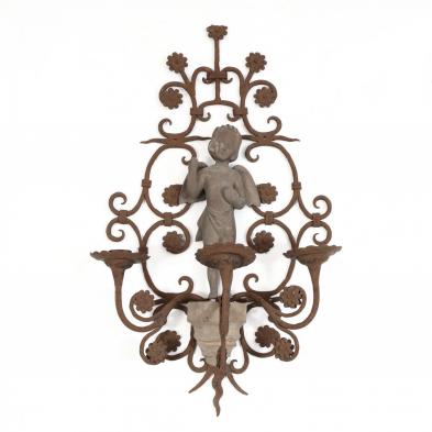 figural-iron-and-wood-wall-sconce