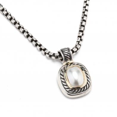sterling-silver-14kt-gold-and-mabe-pearl-necklace-david-yurman