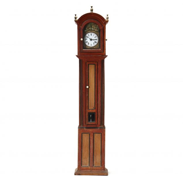 portuguese-painted-tall-case-clock-ayres-azevedo-leiria