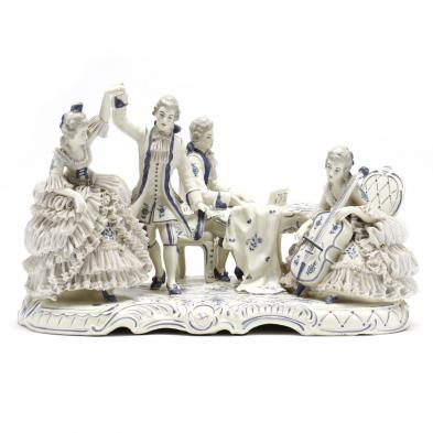 dresden-art-porcelain-figural-grouping