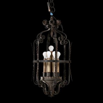 spanish-wrought-iron-vintage-chandelier