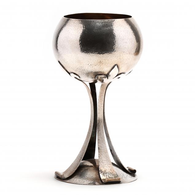 an-arts-crafts-period-sterling-silver-golfing-trophy-chalice