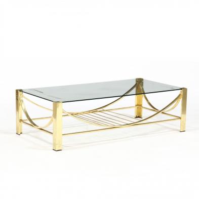 modernist-brass-and-glass-coffee-table