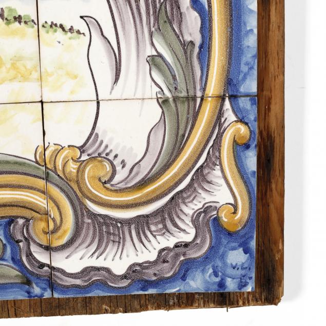A Vintage Spanish Tile Pictorial Plaque (Lot 338 March Gallery