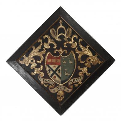 a-large-antique-coat-of-arms-painting