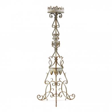 large-wrought-iron-spanish-painted-torchiere