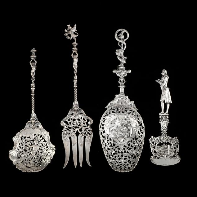 four-dutch-and-german-cast-silver-souvenir-spoons