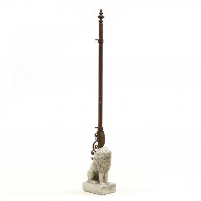 venetian-cast-stone-lion-stanchion