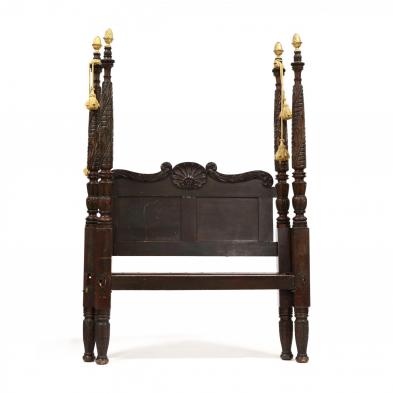 american-late-classical-carved-tall-post-full-size-mahogany-bed