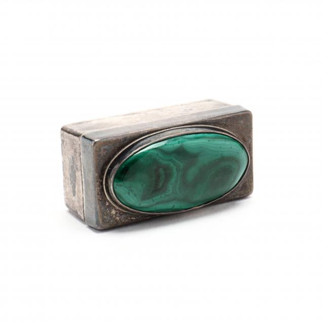 a-vintage-malachite-mounted-sterling-silver-pill-box