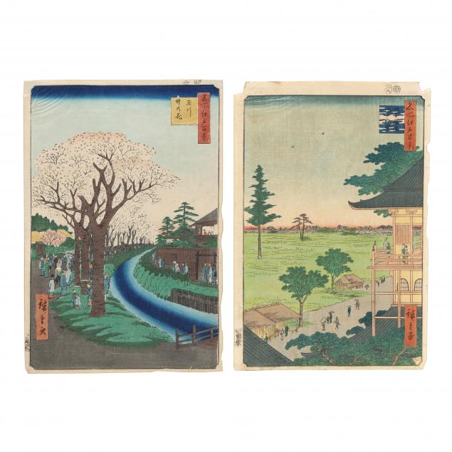 two-woodblock-prints-by-ando-hiroshige-japanese-1797-1858