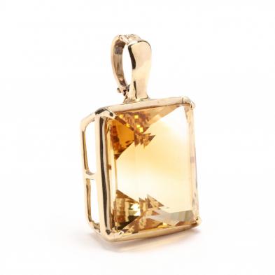 14kt-gold-and-citrine-pendant