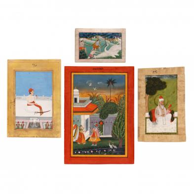 a-group-of-indian-miniature-paintings