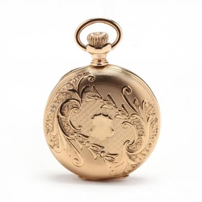 lady-s-antique-14kt-gold-hunter-case-pocket-watch-elgin