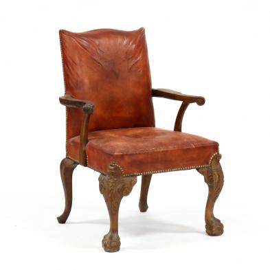 george-iii-style-carved-mahogany-arm-chair