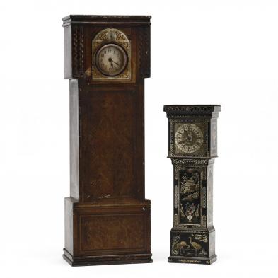 two-tall-case-clock-tins
