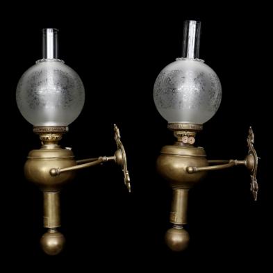 c-gray-pair-of-antique-brass-ship-s-lanterns